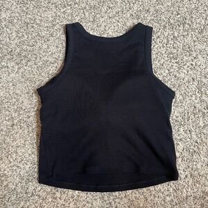 NWOT M Uniqlo Ribbed Cropped Sleeveless Bra Top
